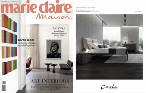 Conte Bed on Marie Claire Maison Italia || March 2020