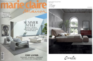  Get inspired! SOFT Bed, design Joe Garzone on Marie Claire Maison Italia 