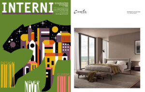 DOMINICK bed, design Enrico Cesana on INTERNI || June 2021