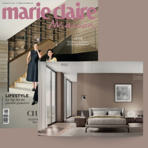 Live Autumn with our super cozy Dominick Bed. Conte Bed on Marie Claire Maison Italia 