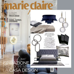 Dettagli di confort puro. IVONNE ROYAL Bed selected by Marie Claire Maison Italia