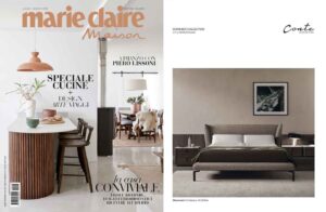DOMINICK Bed, design Enrico Cesana Architetto on Marie Claire Maison || July/August 22 